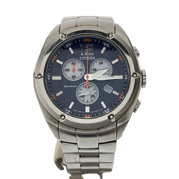 CITIZEN◇ソーラー腕時計/アナログ/ステンレス/NVY/SLV/H500-S065411
