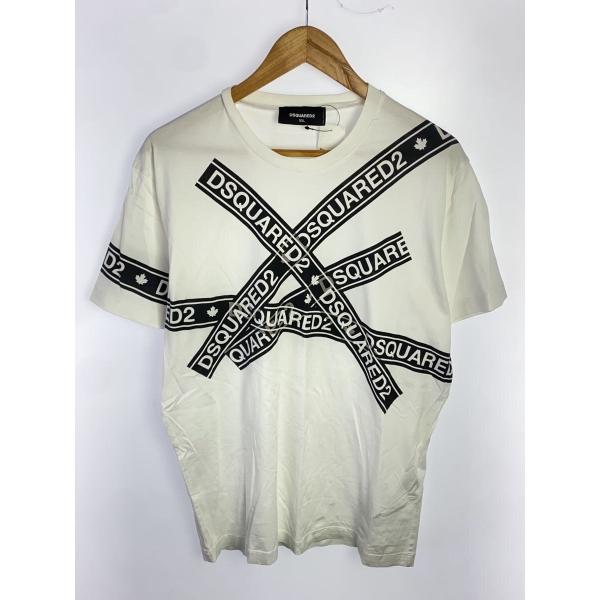 DSQUARED2◇Tシャツ/XXL/コットン/WHT : セカンドストリートYahoo!店