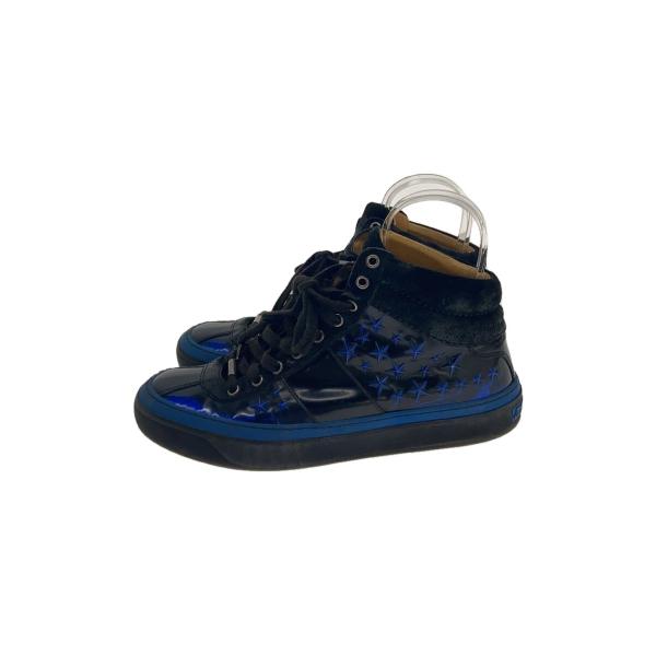 JIMMY CHOO / ハイカットスニーカー/41/BLU JIMMY CHOO◇ハイカットスニーカー/スタッズ/41/BLK/BLU : セカンド
