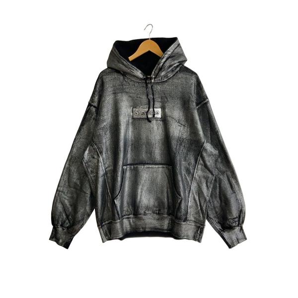 Supreme◇foil box logo hoodie/XL/コットン/SLV : セカンドストリート