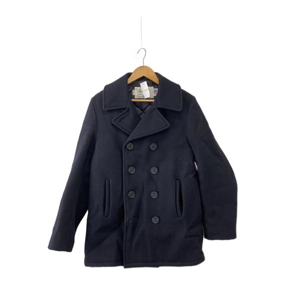 ショット　Schott U.S. 740N ピーコート　ウールコート　USA品f Schott◇ピーコート/36/ウール/GRY/無地/U.S.740N : セカンド