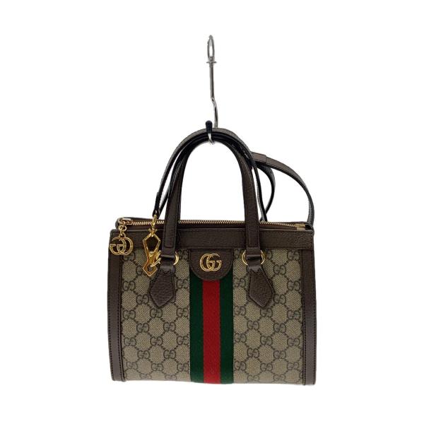 GUCCI◇スモール・トートバッグ_オフィディア_GGスプリーム/--/BRW/総