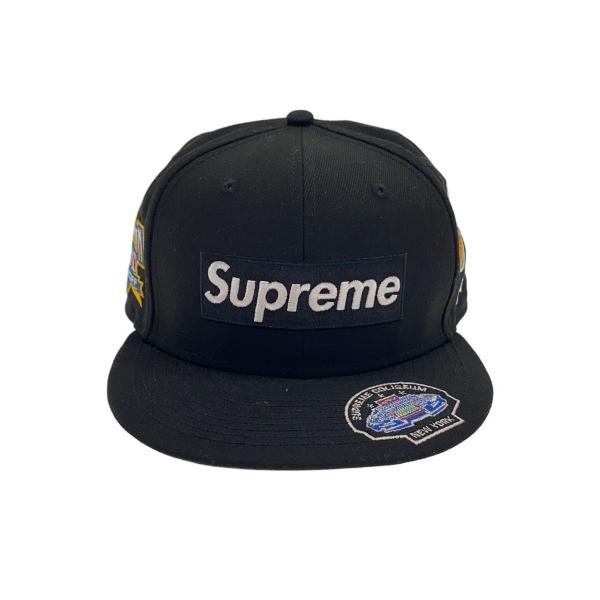 Supreme◇キャップ/7 3/8/ポリエステル/BLK/メンズ// : セカンド