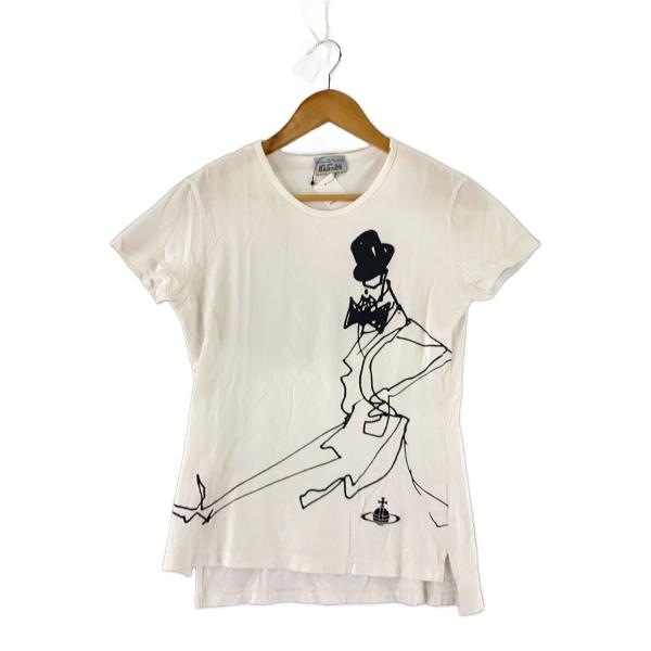 Vivienne Westwood◇Tシャツ/44/コットン/WHT/4146-8607// : セカンド