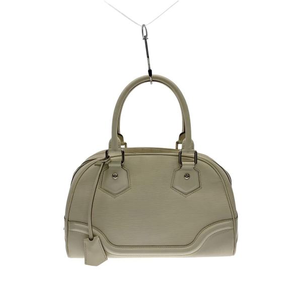 LOUIS VUITTON◇ボーリング・モンテーニュPM_エピ/レザー/WHT 