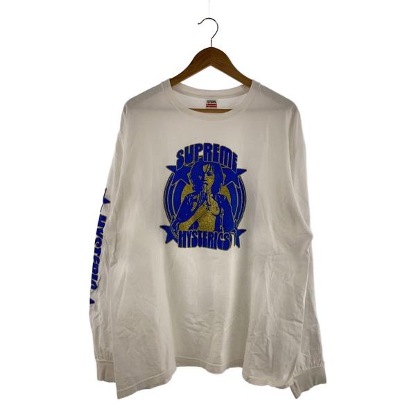 Supreme◇×HYSTERIC GLAMOUR/長袖Tシャツ/XL/コットン/WHT/21SS
