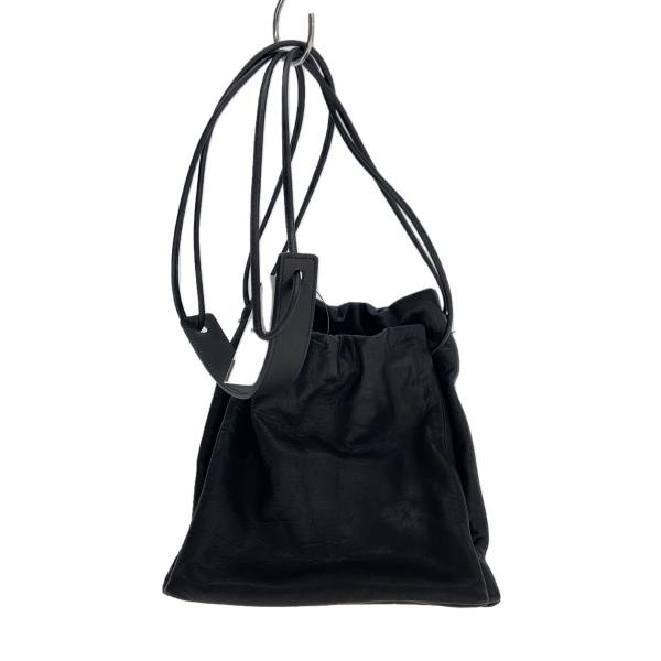 ★lily★【美品】OHGA ETREコラボ ショルダーバッグ 黒 Y's◇ショルダーバッグ/レザー/BLK/YS-I10-718 : セカンド