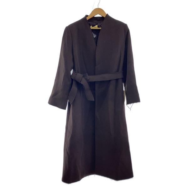 Curensology◇23AW/オーラロングコート/コート/FREE/ウール/ブラウン