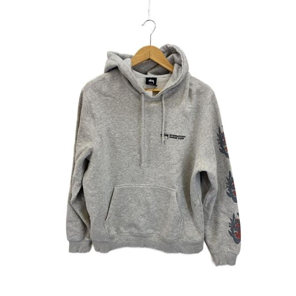 STUSSY パーカー レア 44 ☆送料・関税込☆Stussy☆Classic Dot Zip Hoodie☆Ash Heather