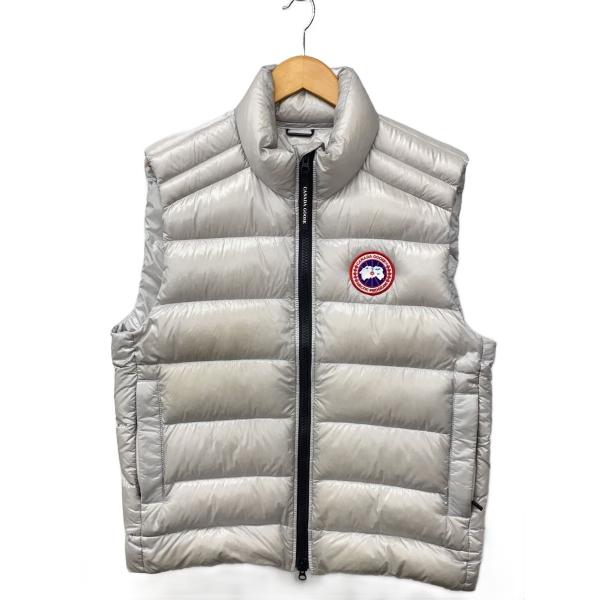 CANADA GOOSE◇カナダグース/ダウンベスト/L/ポリエステル/GRY/無地