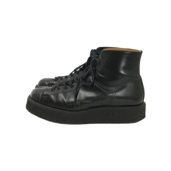 YOHJI YAMAMOTO◆レースアップブーツ/4/BLK/hv-e53-764