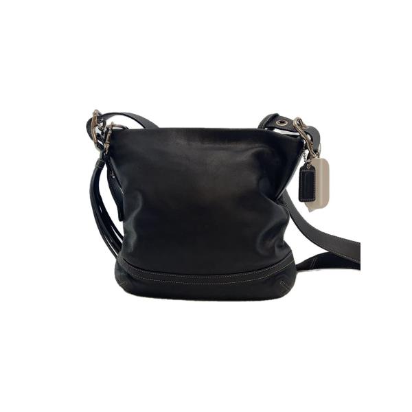 COACH◇ショルダーバッグ/レザー/BLK/無地/F01415// : セカンド