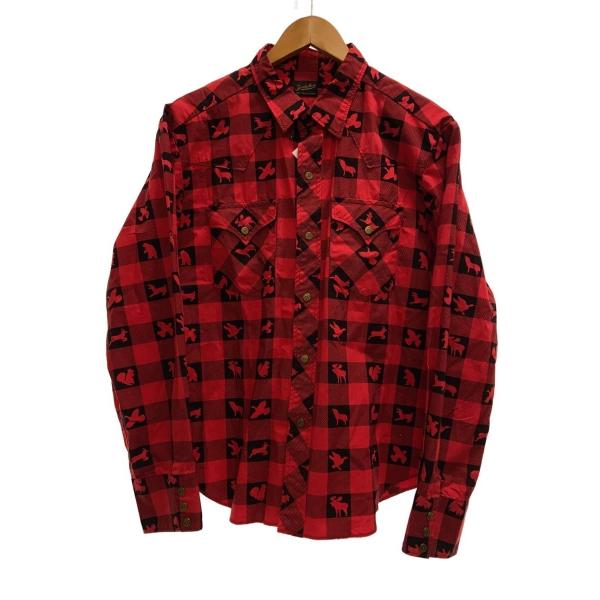 TENDERLOIN((株)ケーセブン)◇長袖シャツ/S/コットン/RED/チェック