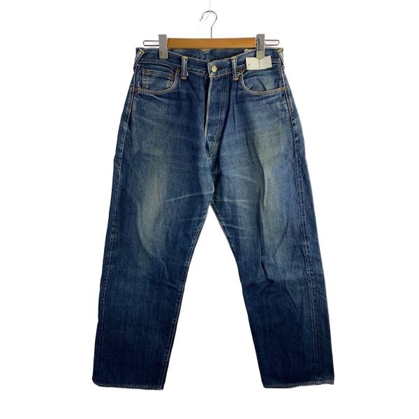 EVISU◇刺繍カモメ/ストレートパンツ/34x35/デニム/IDG : セカンド