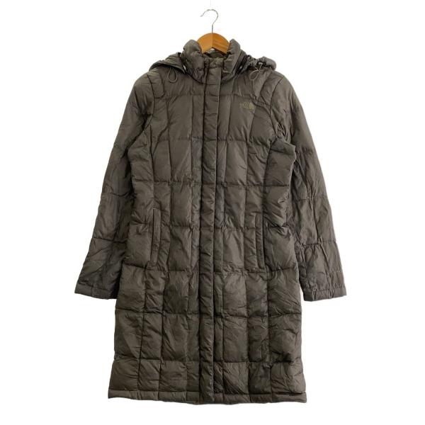 THE NORTH FACE◇ロングダウンジャケット/皺有/S/ポリエステル/KHK