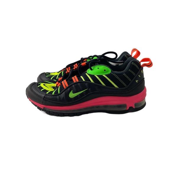 NIKE◆AIR MAX 98 NEON/エアマックスネオン/ブラック/CI2291-083/26.5cm/BLK//