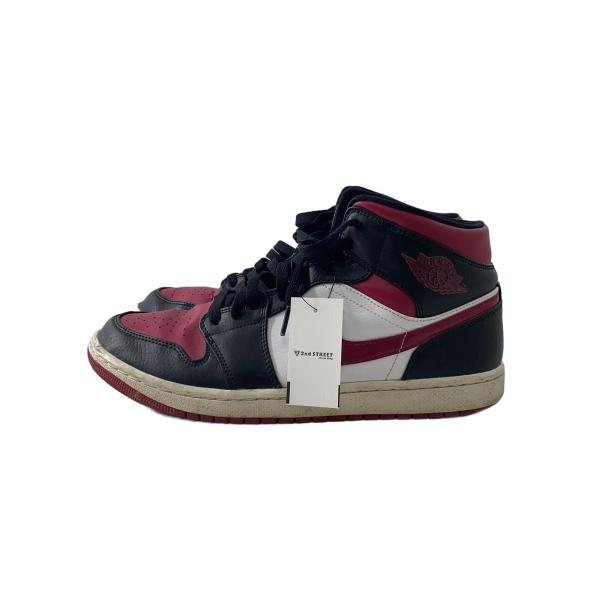 NIKE◆AIR JORDAN 1 MID/エアジョーダン 1 ミッド/ブラック/554724-066/29cm/BLK//