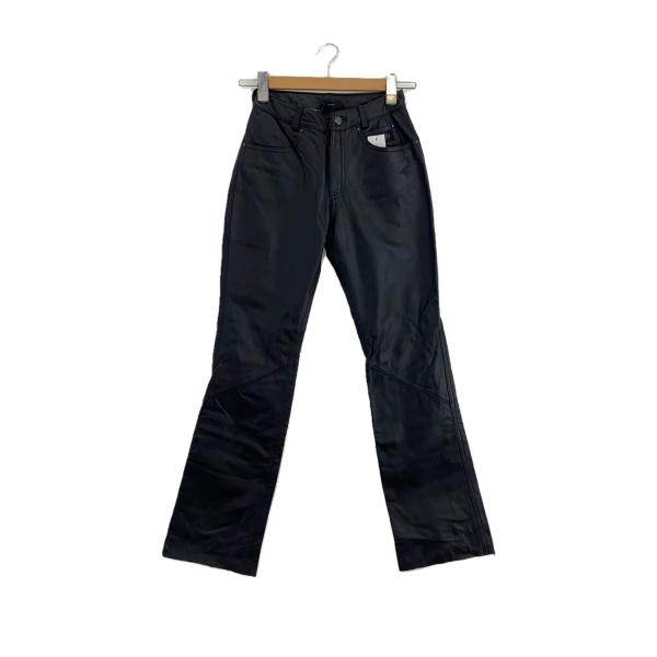 HARLEY DAVIDSON◇ブーツカットパンツ/6/レザー/BLK : セカンド