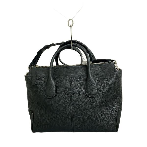 TOD'S◇ショルダーバッグ/レザー/BLK : セカンドストリートYahoo!店