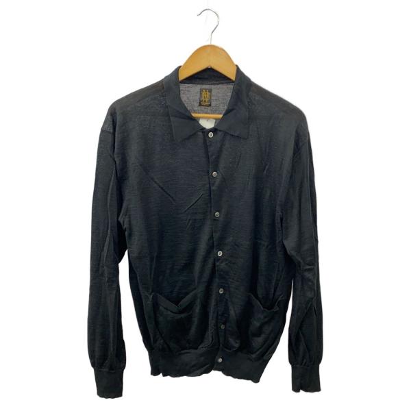 BATONER◇25ss/ポロ カーディガン/カーディガン(薄手)/2/ブラック