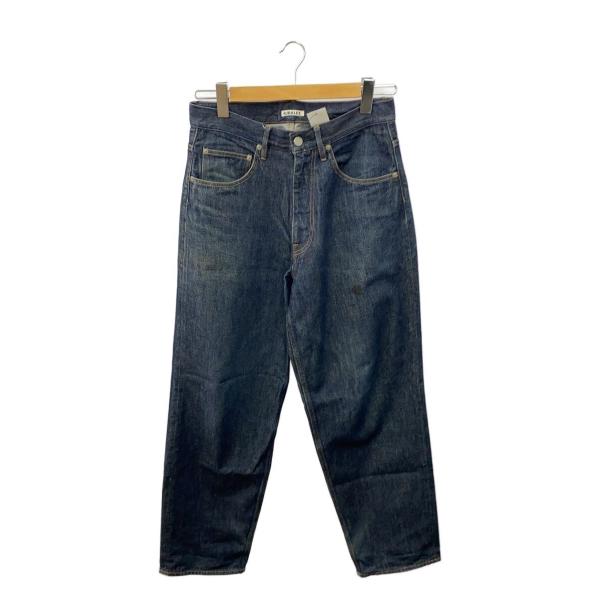 AURALEE◇HARD TWIST DENIM WIDE PANTS/ボトム/28/デニム/IDG