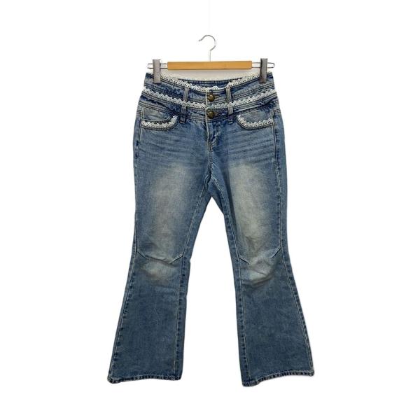 SCULPTOR◇Double Waist Boots Cut Denim MId Blue/ブーツカットパンツ