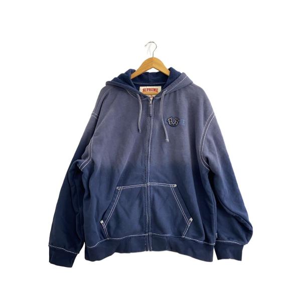 Supreme◇×TRUE RELIGION/ジップパーカー/XL/コットン/NVY/無地