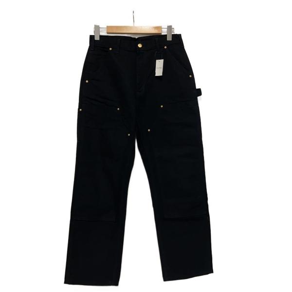 Carhartt◇USA製/ダブルニー/状態良好/ペインターパンツ/32×30/BLK