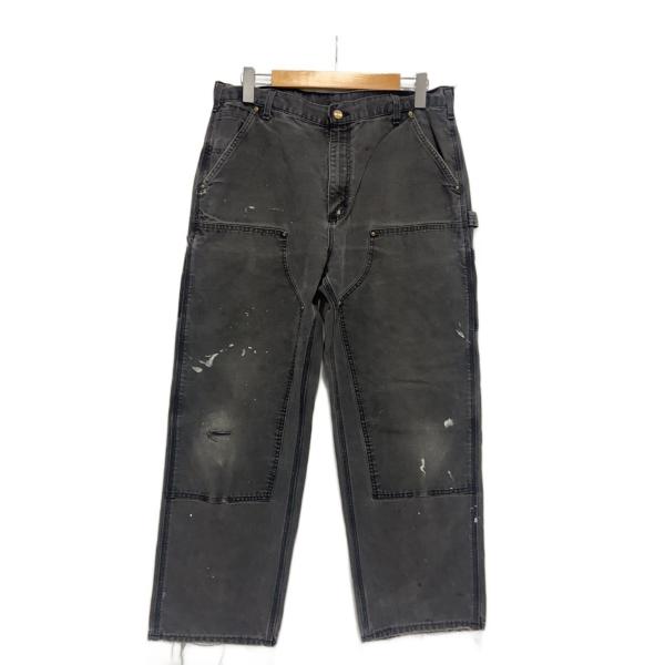 Carhartt◇00s/ダブルニー/USA製/ペインターパンツ/36×30/コットン/GRY