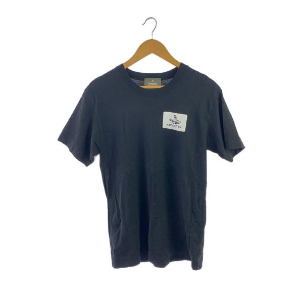 Vivienne Westwood MAN◇Tシャツ/44/コットン/BLK/VW-LP-76044 Vivienne Westwood MAN◇Tシャツ/44/コットン/BLK/VW-LP-76044