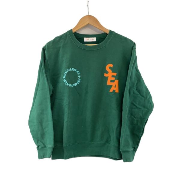 WIND AND SEA◇スウェット/S/コットン/GRN/無地 : セカンドストリート