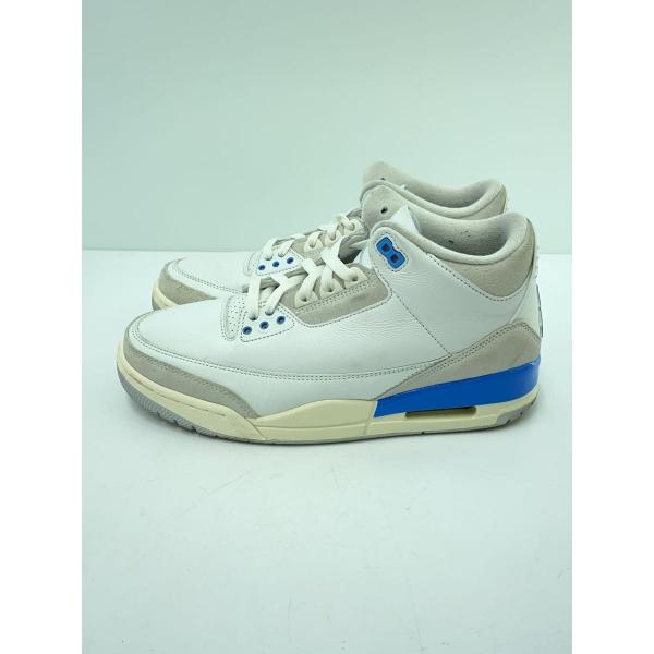 NIKE◆AIR JORDAN 3 RETRO SUMMIT WHITE_CT8532-101/27cm/WHT/レザー//
