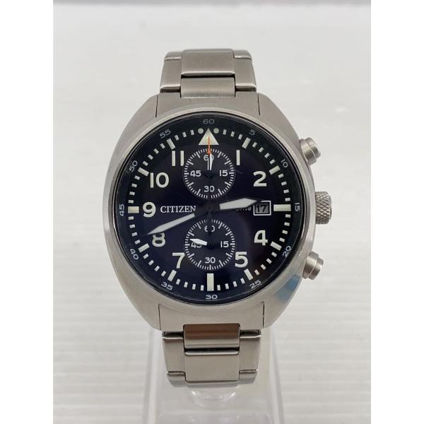 CITIZEN◇腕時計/アナログ/ECO DRIVE/BLK/SLV/b642-s120764 : セカンド