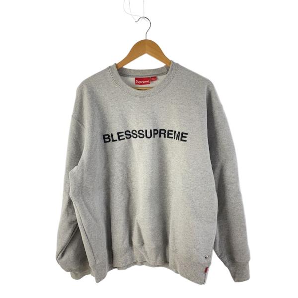 Supreme BLESSSUPREME スウェット L Supreme◇23AW/BLESS CREWNECK/スウェット/L/コットン/GRY : セカンド
