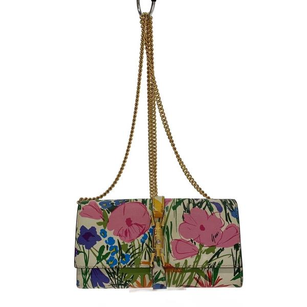GUCCI 花柄 長財布　フローラ　チェーンウォレット GUCCI 花柄 長財布 フローラ チェーンウォレット