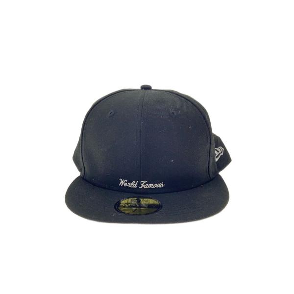 NEW ERA◇SUPREME/WORLD FAMOUS/キャップ/7 1/2/ポリエステル/BLK