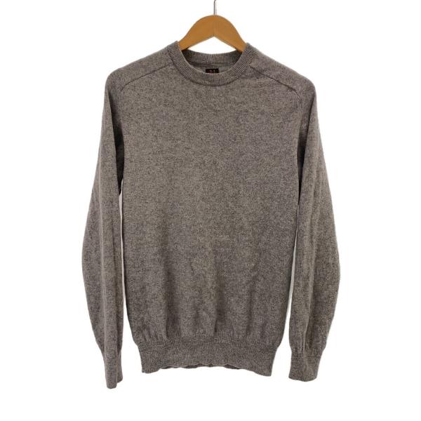 BATONER◇ニット・セーター(薄手)/1/カシミア/GRY/無地/BN-16FM-016