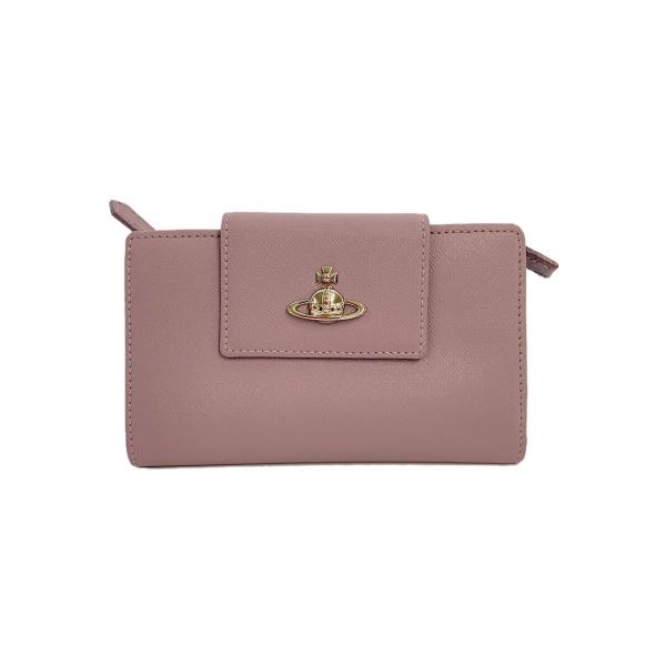 ヴィアッジオ 二つ折り財布 Vivienne Westwood◇2つ折り財布/レザー/PUP/レディース
