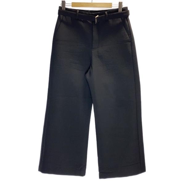 sacai◇24SS/Suiting Bonding Pants/2/ポリエステル/BLK/24-03272M