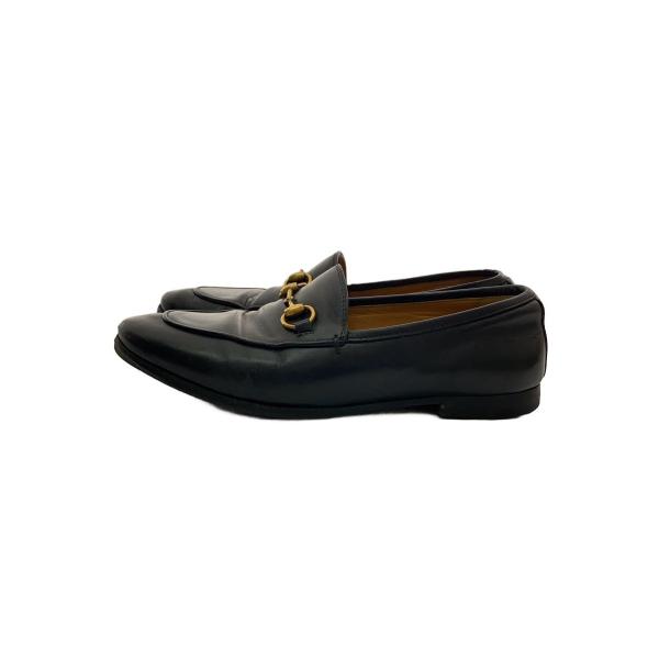 GUCCI◇ヨルダーンホースビットローファー/35.5/BLK/404069/つま先削れ