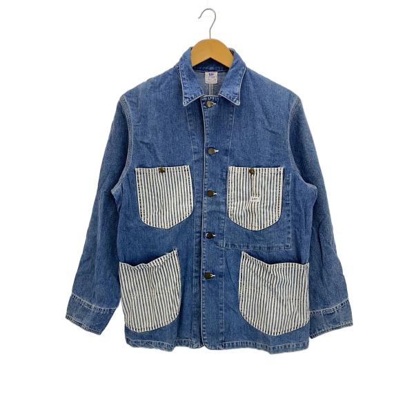 Lee◇91-J復刻/ハウスマーク/カバーオール/36/デニム/IDG : セカンド