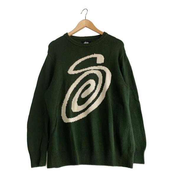 kokiyasu様 STUSSY◇CURLY S SWEATER/L/コットン/GRN/117073// : セカンド
