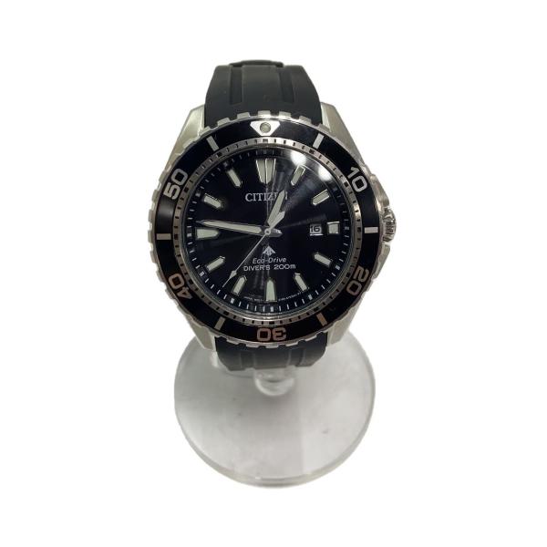 CITIZEN / ソーラー腕時計/アナログ/ラバー/BLK/BLK/E168-003FR01 CITIZEN◇ソーラー腕時計/アナログ/ラバー/BLK/BLK/E168-003FR01