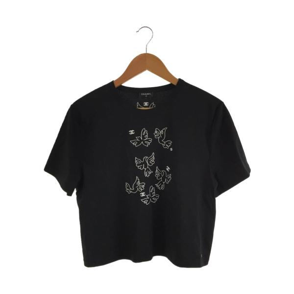 CHANEL◇Tシャツ/P72139K10336/M/コットン/BLK// : セカンドストリート  