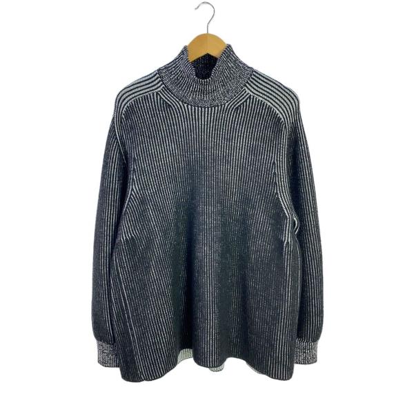 FUMITO GANRYU◇ambient ribbed knit /2/ポリエステル/BLK/FU8-KN-01  
