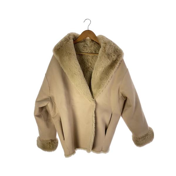 新品タグ⭐️eimy istoire リバーシブルフェイクムートンコート 訳あり eimy istoire◇リバーシブルフェイクムートンコート/FREE/ポリエステル