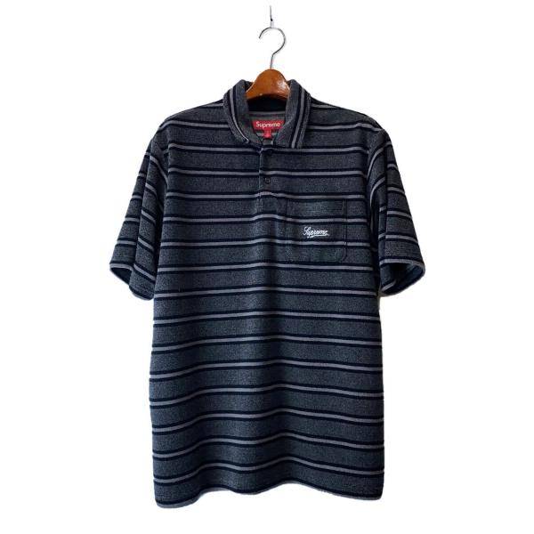 Supreme◇24SS/STRIPE TERRY POLO/S/コットン/マルチカラー/ボーダー