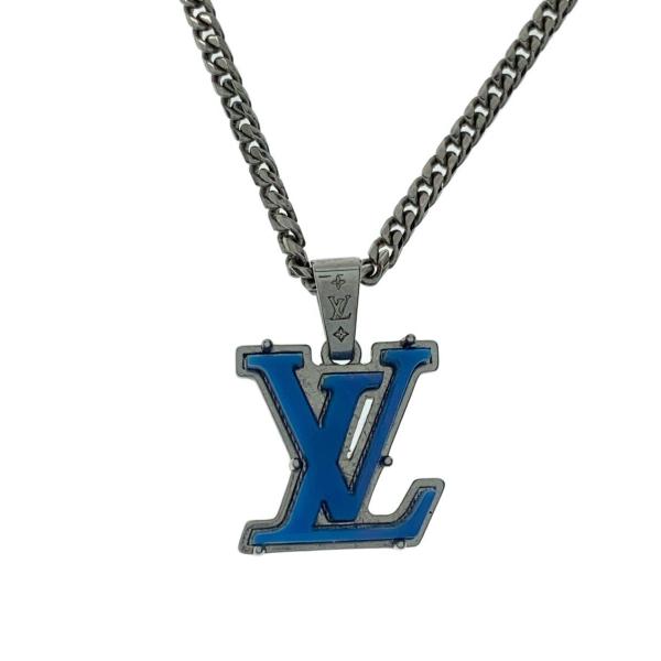 LOUIS VUITTON◇LVイニシャル/ペンダント/ネックレス/--/SLV/トップ有