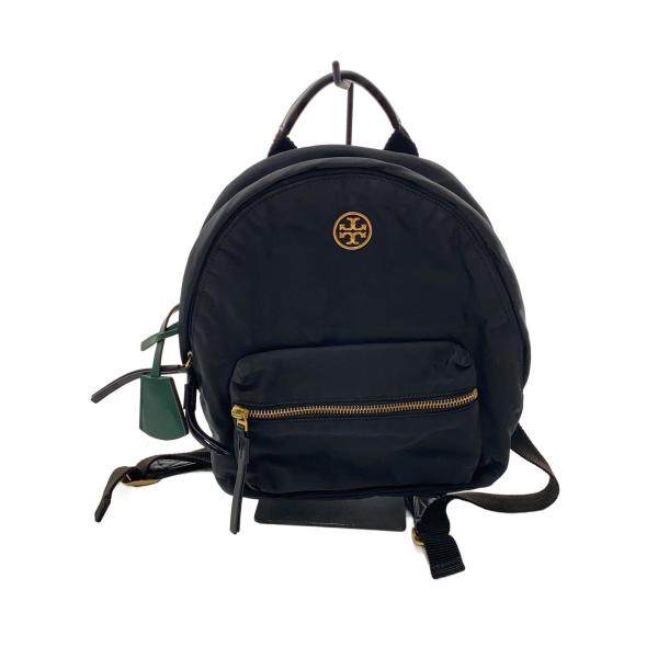TORY BURCH◇ペリー/金ロゴ/リュック/ナイロン/ブラック/10008684 11