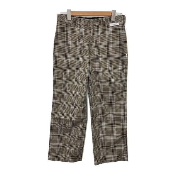 WTAPS◇スラックスパンツ/--/コットン/マルチカラー/チェック/242TQDT